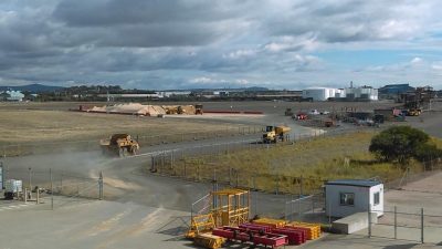 Stockpile to Wharf Hauling Operation Mayfield 